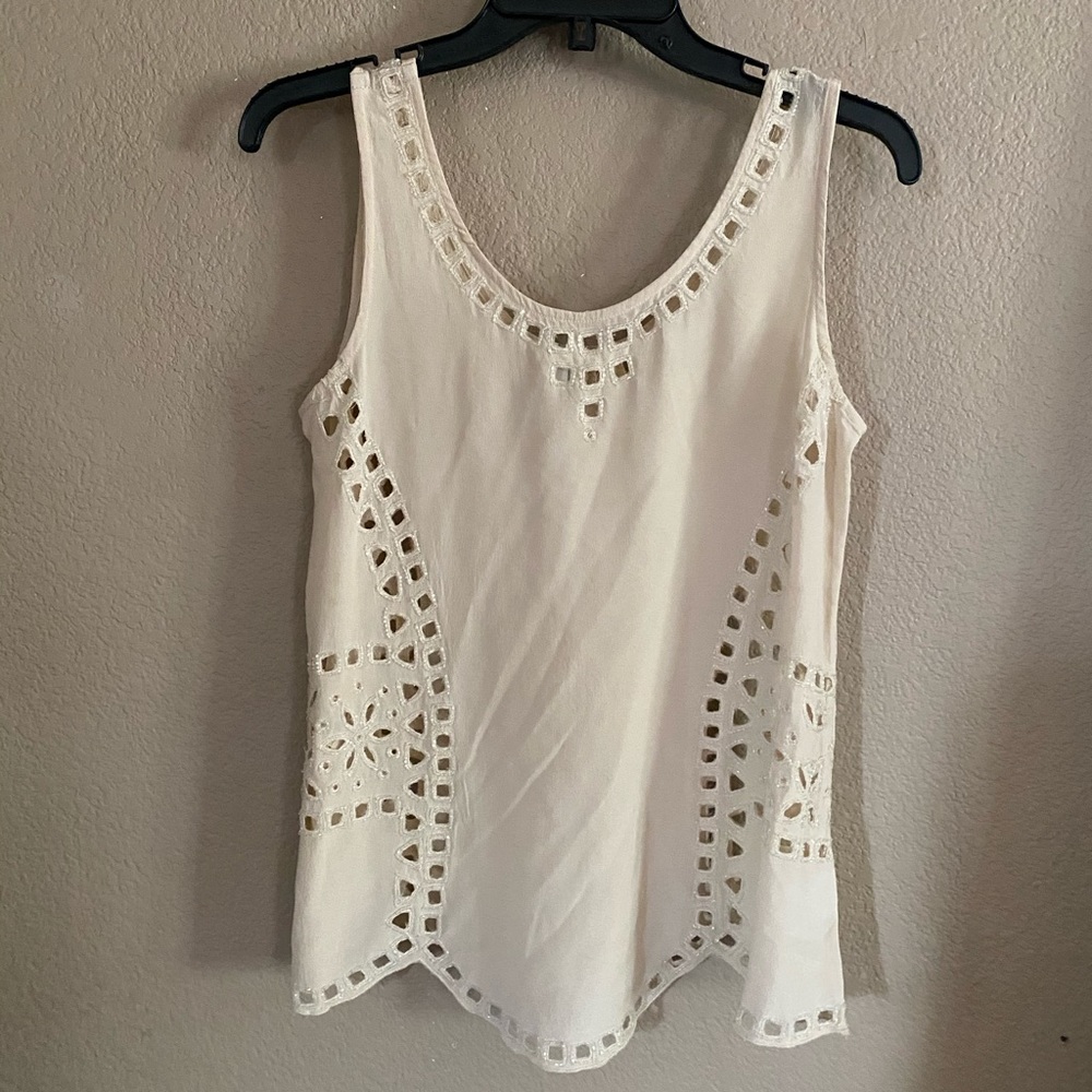 Joie Silk Beaded Tank